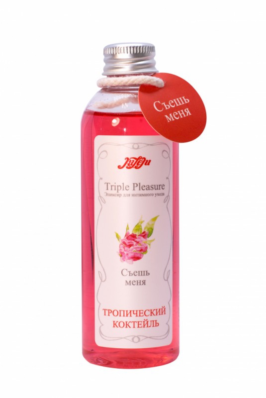 Масло для оральных ласк "Juleju" со вкусом "тропический коктейль", 130ml 