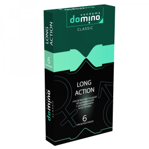 Презервативы &quot;Domino Long Action&quot; с анестестиком, 6шт