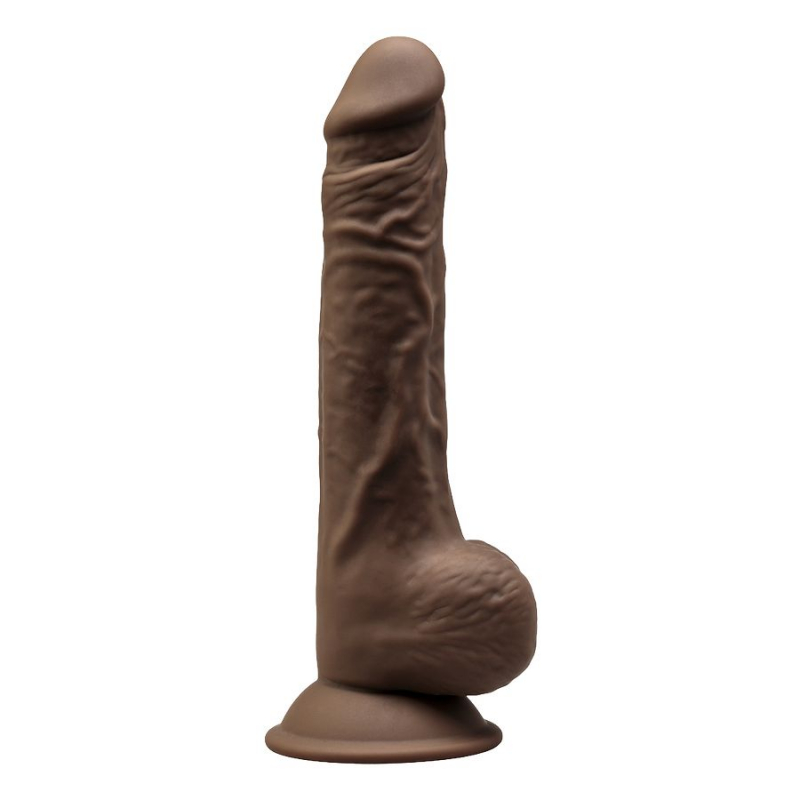 Фаллоимитатор супер реалистичный "Silexd 7" коричневый 